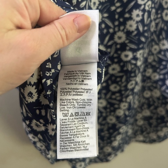 J.crew floral ruffled blouse small - Picture 5 of 5